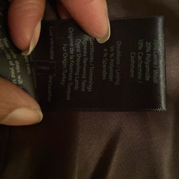 Mackage Cashmere Blended & Shearling Coat - Picture 12 of 16